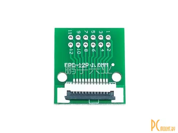 FFC/FPC-12P-1.0 Макетная плата переходник FFC 12pin шаг 1.0мм на DIP 2.54